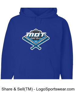 MOT Little League Full Color Logo Adult Hoodie - Royal Design Zoom
