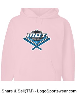 MOT Little League Full Color Logo Adult Hoodie - Pink Design Zoom